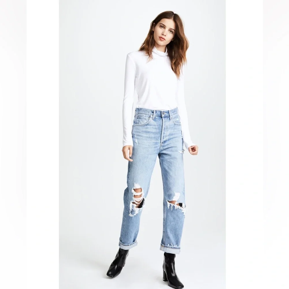 NEW AGOLDE 90’s Mid Rise Straight Fit Jeans Size 26 - Picture 4 of 10